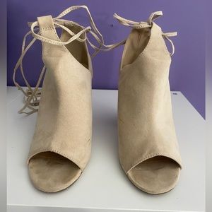 Beige Suede Shoes